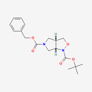 (3aS,6aS)-5-Benzyl 1-tert-butyl tetrahydro-1H-pyrrolo[3,4-c]isoxazole-1,5(3H)-dicarboxylate