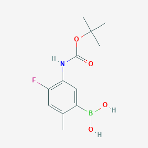(5-((tert-Butoxycarbonyl)amino)-4-fluoro-2-methylphenyl)boronic acid