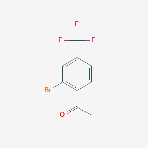 molecular formula C9H6BrF3O B3007604 1-(2-溴-4-(三氟甲基)苯基)乙酮 CAS No. 1131605-31-6
