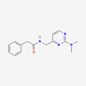molecular formula C15H18N4O B3007618 N-((2-(dimethylamino)pyrimidin-4-yl)methyl)-2-phenylacetamide CAS No. 1797657-79-4