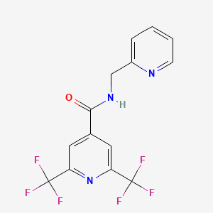 N-[(pyridin-2-yl)methyl]-2,6-bis(trifluoromethyl)pyridine-4-carboxamide