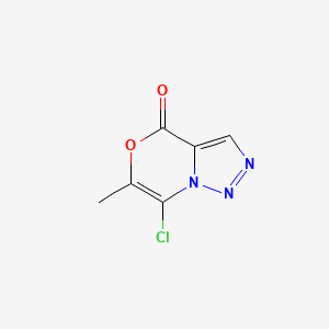 molecular formula C6H4ClN3O2 B3007692 7-chloro-6-methyl-4H-[1,2,3]triazolo[5,1-c][1,4]oxazin-4-one CAS No. 142330-94-7
