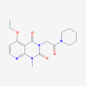 molecular formula C17H22N4O4 B3007694 5-乙氧基-1-甲基-3-(2-氧代-2-哌啶基乙基)吡啶并[2,3-d]嘧啶-2,4(1H,3H)-二酮 CAS No. 1005304-03-9