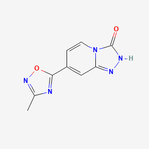 7-(3-methyl-1,2,4-oxadiazol-5-yl)[1,2,4]triazolo[4,3-a]pyridin-3(2H)-one