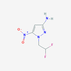1-(2,2-Difluoroethyl)-5-nitropyrazol-3-amine