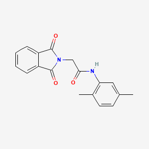 molecular formula C18H16N2O3 B3007733 N-(2,5-dimethylphenyl)-2-(1,3-dioxo-1,3-dihydro-2H-isoindol-2-yl)acetamide CAS No. 90688-88-3
