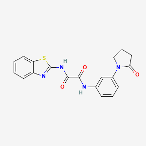 N1-(benzo[d]thiazol-2-yl)-N2-(3-(2-oxopyrrolidin-1-yl)phenyl)oxalamide