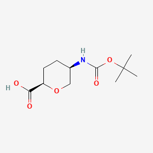 cis-5-(Boc-amino)-tetrahydro-pyran-2-carboxylic acid