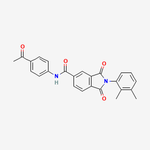 N-(4-acetylphenyl)-2-(2,3-dimethylphenyl)-1,3-dioxo-2,3-dihydro-1H-isoindole-5-carboxamide