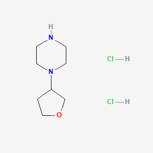 molecular formula C8H18Cl2N2O B3007763 1-(Oxolan-3-yl)piperazine dihydrochloride CAS No. 1461714-60-2