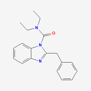 molecular formula C19H21N3O B3007773 2-benzyl-N,N-diethylbenzimidazole-1-carboxamide CAS No. 329228-00-4