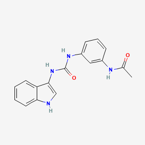 N-(3-(3-(1H-indol-3-yl)ureido)phenyl)acetamide