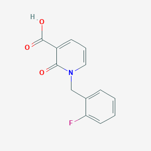 molecular formula C13H10FNO3 B3007800 1-(2-Fluorobenzyl)-2-oxo-1,2-dihydropyridine-3-carboxylic acid CAS No. 941869-31-4