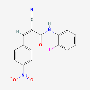 (Z)-2-cyano-N-(2-iodophenyl)-3-(4-nitrophenyl)acrylamide
