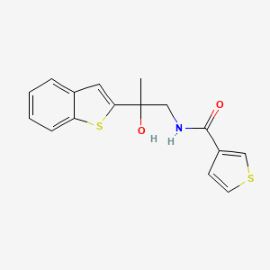 N-(2-(benzo[b]thiophen-2-yl)-2-hydroxypropyl)thiophene-3-carboxamide