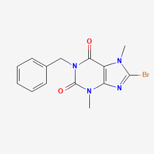 molecular formula C14H13BrN4O2 B3007815 1-Benzyl-8-bromo-3,7-dimethylpurine-2,6-dione CAS No. 331675-25-3