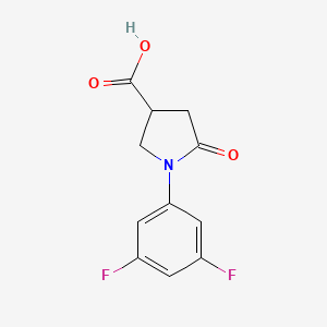 molecular formula C11H9F2NO3 B3007818 1-(3,5-二氟苯基)-5-氧代吡咯烷-3-羧酸 CAS No. 926229-10-9