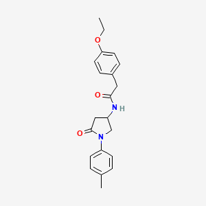 2-(4-ethoxyphenyl)-N-(5-oxo-1-(p-tolyl)pyrrolidin-3-yl)acetamide