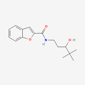 molecular formula C16H21NO3 B3007833 N-(3-hydroxy-4,4-dimethylpentyl)benzofuran-2-carboxamide CAS No. 1396885-81-6