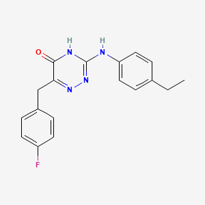 3-((4-ethylphenyl)amino)-6-(4-fluorobenzyl)-1,2,4-triazin-5(4H)-one