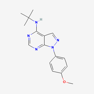 molecular formula C16H19N5O B3007867 N-tert-butyl-1-(4-methoxyphenyl)pyrazolo[3,4-d]pyrimidin-4-amine CAS No. 393784-18-4