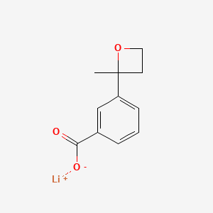 Lithium(1+) ion 3-(2-methyloxetan-2-yl)benzoate