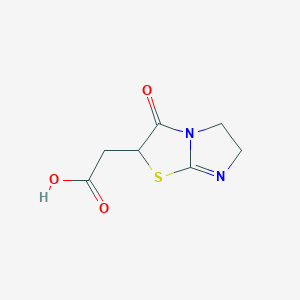 molecular formula C7H8N2O3S B3007870 (3-氧代-2,3,5,6-四氢-咪唑并[2,1-b]噻唑-2-基)-乙酸 CAS No. 34477-50-4
