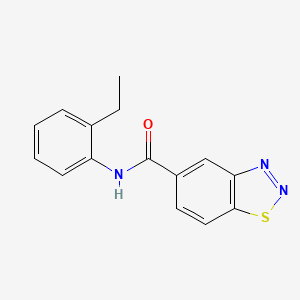 molecular formula C15H13N3OS B3007873 N-(2-乙基苯基)-1,2,3-苯并噻二唑-5-甲酰胺 CAS No. 891023-81-7