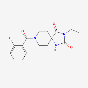 3-Ethyl-8-(2-fluorobenzoyl)-1,3,8-triazaspiro[4.5]decane-2,4-dione