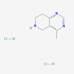 molecular formula C8H13Cl2N3 B3007887 4-Methyl-5,6,7,8-tetrahydropyrido[4,3-d]pyrimidine;dihydrochloride CAS No. 2287335-33-3