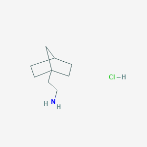 molecular formula C9H18ClN B3007902 2-(1-双环[2.2.1]庚基)乙胺；盐酸盐 CAS No. 2287335-01-5