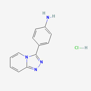 4-([1,2,4]Triazolo[4,3-a]pyridin-3-yl)aniline hydrochloride