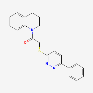 1-(3,4-dihydro-2H-quinolin-1-yl)-2-(6-phenylpyridazin-3-yl)sulfanylethanone