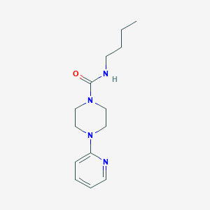 molecular formula C14H22N4O B3007927 N-丁基(4-(2-吡啶基)哌嗪基)甲酰胺 CAS No. 335282-64-9