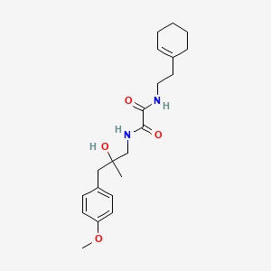 molecular formula C21H30N2O4 B3007929 N1-(2-(cyclohex-1-en-1-yl)ethyl)-N2-(2-hydroxy-3-(4-methoxyphenyl)-2-methylpropyl)oxalamide CAS No. 1396846-01-7