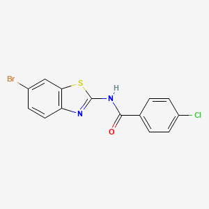 N-(6-bromo-1,3-benzothiazol-2-yl)-4-chlorobenzamide