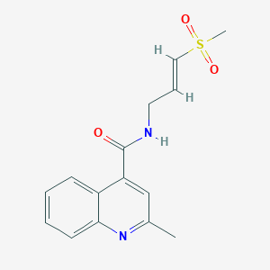N-[(2E)-3-methanesulfonylprop-2-en-1-yl]-2-methylquinoline-4-carboxamide