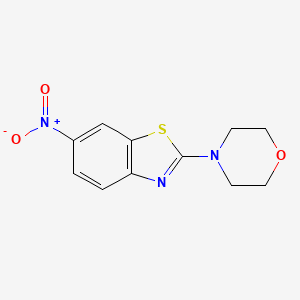 molecular formula C11H11N3O3S B3007945 4-(6-Nitrobenzo[d]thiazol-2-yl)morpholine CAS No. 423738-98-1