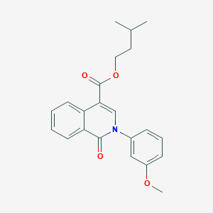 Isopentyl 2-(3-methoxyphenyl)-1-oxo-1,2-dihydroisoquinoline-4-carboxylate