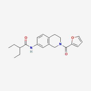 2-ethyl-N-(2-(furan-2-carbonyl)-1,2,3,4-tetrahydroisoquinolin-7-yl)butanamide