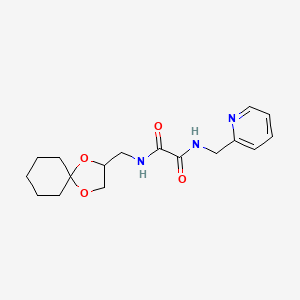 N1-(1,4-dioxaspiro[4.5]decan-2-ylmethyl)-N2-(pyridin-2-ylmethyl)oxalamide