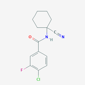 4-Chloro-N-(1-cyanocyclohexyl)-3-fluorobenzamide