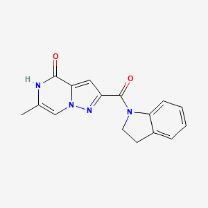 2-(indoline-1-carbonyl)-6-methylpyrazolo[1,5-a]pyrazin-4(5H)-one