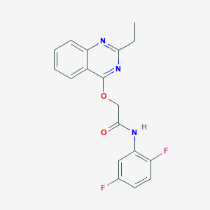 N-[4-(1-{[(3-methylbutyl)amino]carbonyl}cyclopropyl)phenyl]thiophene-2-carboxamide