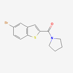(5-Bromo-1-benzothiophen-2-yl)(1-pyrrolidinyl)methanone