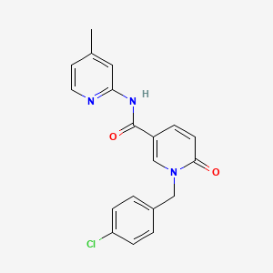 1-(4-chlorobenzyl)-N-(4-methylpyridin-2-yl)-6-oxo-1,6-dihydropyridine-3-carboxamide