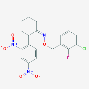 2-(2,4-dinitrophenyl)cyclohexanone O-(3-chloro-2-fluorobenzyl)oxime