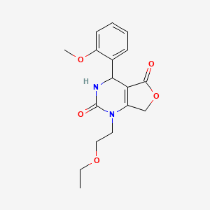 1-(2-ethoxyethyl)-4-(2-methoxyphenyl)-4,7-dihydrofuro[3,4-d]pyrimidine-2,5(1H,3H)-dione
