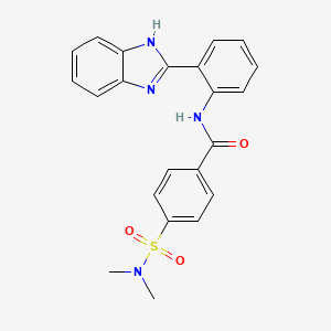 N-(2-(1H-benzo[d]imidazol-2-yl)phenyl)-4-(N,N-dimethylsulfamoyl)benzamide