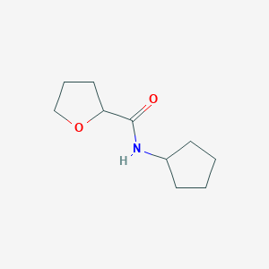 molecular formula C10H17NO2 B3008027 N-cyclopentyloxolane-2-carboxamide CAS No. 544670-50-0